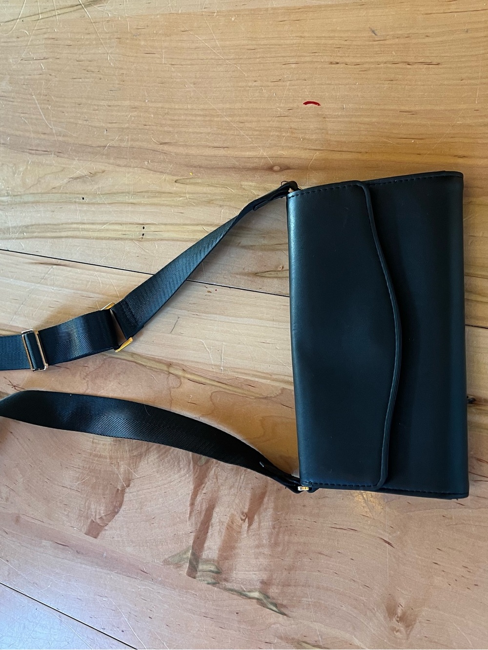 a new day Black Crossbody Clutch Wristlet
